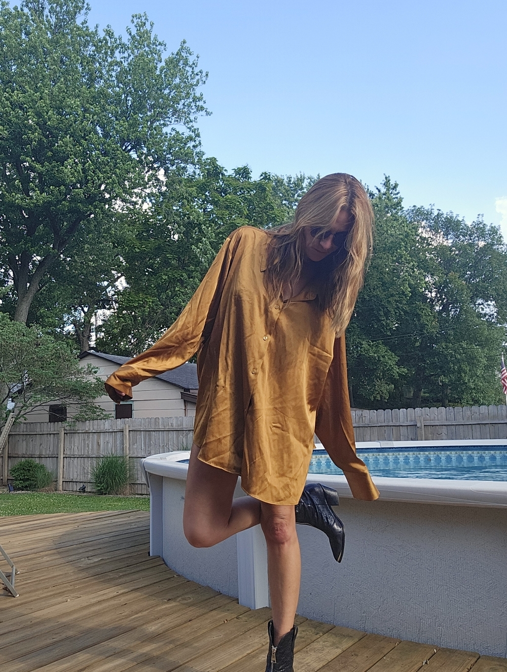 Abercrombie Y2K Oversized Blouse
